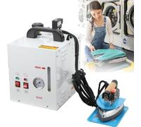 Professional Steam Ironing Station, 1600W with Separate Boiler, 4L Large Water Tank, Handheld Steam Iron for Clothes, Curtains and Carpets