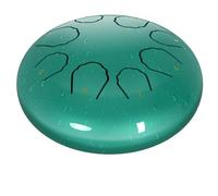 Professional Steel Tongue Drum for Adults & Kids - 6 inch Hand Percussion Instrument Rain Drum with 8 Notes for Yoga, Meditation, Music Therapy & Concerts Play (Lake Blue, 6 Inch)