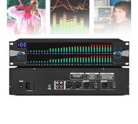 Professional Stereo Equalizer, Dual Channel Synchronized Control 31-Band Digital Equalizer Stereo Graphic Noise Reduction Each Segment
