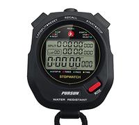 Professional Stopwatch Timer for Sports 100 Lap Stopwatch Digital Sports Stopwatch with Countdown Timer 100 Lap Memory 0.001 Second Timing Water Resistant, Black