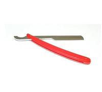 Professional Straight Razor Turkish Barber Style Black, White, Red, Blue and Yellow (5 Colours) by NM Beauty (Red)