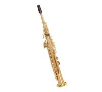Professional Straight Tube Soprano Saxophone In B Flat Brass Tube Head Gold Lacquer Surface Beginner Saxophone