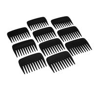 Professional Streaker Combs, Anti Static Wide Tooth Hair Styling Detangling Comb Compact Palm-Sized No Handle Afro Comb for Men Women Curly Wavy Wig Salon Barber Home Office Travel Purse (10)