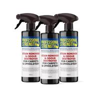 Professional Strength Carpet & Upholstery Stain Remover & Odour Destroyer, 500 ml (Pack of 3) - Probiotic Formula for Safe and Effective Cleaning