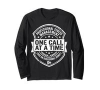Professional Stress Management One Call at a Time Badge Art Long Sleeve T-Shirt