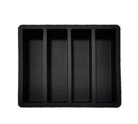 Professional Strips Ice Cubes Tray for Cocktails Enthusiasts Safe Silicone Molds Dishwasher Safe Tray Large for Drink