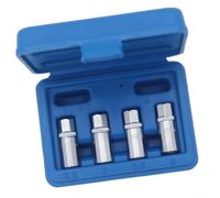 Professional Stud Extractor Kit 4 Piece With 1/4 Drive Socket Support For Effective Broken Bolt Recovery In Underhood And Chassis Work