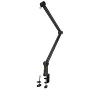 Professional Studio/Broadcast & Gaming Boom Arm Microphone Stand in Black -
