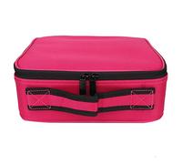 Professional Sturdy Makeup Brush Nail Tool Storage Bag Rose Red for Home