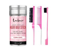 Professional Styling Wax for Women Anti-frizz Pomade Smoothing Broken Back Hair Mud Messy Hairs Control Wax Rod for Natural Wigs - 75g Floral Scent Kit