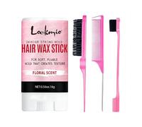 Professional Styling Wax for Women Anti-frizz Pomade Smoothing Broken Back Hair Mud Messy Hairs Control Wax Rod for Natural Wigs - 16g Floral Scent Kit