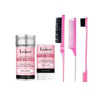 Professional Styling Wax for Women Anti-frizz Pomade Smoothing Broken Back Hair Mud Messy Hairs Control Wax Rod for Natural Wigs - 75g Floral Scent 5pc