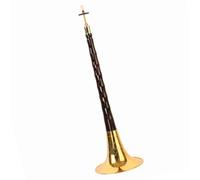 Professional Suona Ebony Air Disc Lacquer Gold Carved Bowl Suona Chinese Folk Old Mahogany Suona Horn (Color : A)