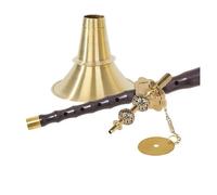 Professional Suona Ebony Unfixed Tone Folk Suona Ebony Suona Brass Horn (Color : 28.2)