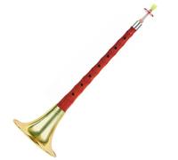 Professional Suona Mahogany D Key Suona Musical Instrument Set Chinese Performing Traditional Folk Suona (Color : Gold)