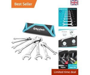 Professional Super-Thin 8-Piece Wrench Set - Flexible Use from 5.5 mm to 27 mm