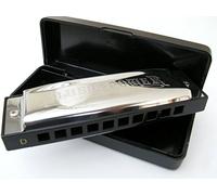 Professional swan blues power harmonica+case harp D key tuned 10 hole 3 octaves