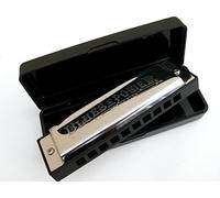Professional swan blues power harmonica+case harp E key tuned 10 hole 3 octaves