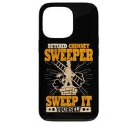 Professional Sweeper Retired Funny Chimney Sweep Retirement Case for iPhone 13 Pro