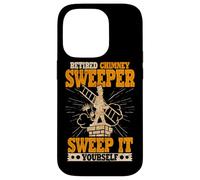 Professional Sweeper Retired Funny Chimney Sweep Retirement Case for iPhone 14 Pro