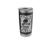 Professional Sweeper Skull Chimney Legend Chimney Sweep Stainless Steel Insulated Tumbler