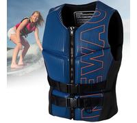 Professional Swim Life Jacket Universal Adjustable Swim Vest with Reinforced Straps Snorkel Vest for Water Sports, Kayaking, Surfing, Fishing(Yellow,XXL)