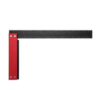 Professional T Type Ruler Hole Scriber Line Scribing Woodworking Measuring Marking Tool Durable Anodized Aluminum Alloy for Woodworking Carpenters Aluminum Steel Frame 12 Inch