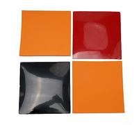 Professional Table Tennis Rubber Sheets Hard Sponge 39 Degree 2.2mm For Fast Attack Style High Spin And Speed Control For PING Pong Accessory Red Black 4 Pack,Easy to install