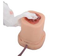 Professional Tactical Casualty Dressing Training Kit, Silicone Bleed Simulator, Gunshot Wound Packing Module, 10 * 10 * 11cm,Natural