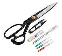 Professional Tailor Scissors 10 inch - Heavy Duty Sewing Fabric Scissors for Leather Cutting Industrial Sharp Shears Home Office Artists Students Tailors Dressmakers