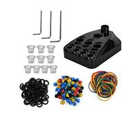 Professional Tattoo Accessories Set Includes Pigment Cups Holder Pin Cushions Rubber Bands Shock Absorber Rings and Spanners Multi-functional Supplies Kit for Artists Beginners