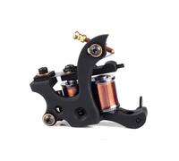 Professional Tattoo Machine - Handmade Coil Gun with 12 Wrap Pure Copper Coils, Cast Iron Frame and Electromagnetic Drive for Lining and Shading,Liner