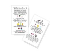Professional Teeth Whitening Aftercare Instructions Cards | Package of 50 | Double Sided Size 2x3.5" inch Business Card | Wallet Sized White with Color Icon Design