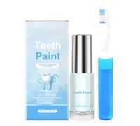 Professional Teeth Whitening Paint Kit with 20ML Tooth Enamel Paint & Brush - Instant White on White Results in Minutes,Natural Formula for Yellowing Teeth Removal,at-Home Polish for Brighter Smile
