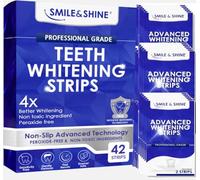 Professional Teeth Whitening Strips - 21 Treatments - Non-Sensitive, Enamel-Safe Formula - Peroxide-Free Strips for Gentle, Effective at-Home Whitening - Dentist Approved