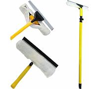 Professional Telescopic 3.5M Window Glass Cleaning Equipment Kit Extending Pole Squeegee Soft Head Indoor Outdoor
