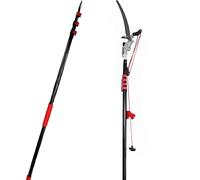 Professional Telescopic Tree Pruner with SK5 Cutting Blade - Extendable Tree Pole Pruner, Long Reach Pole Pruning Saw for Gardening
