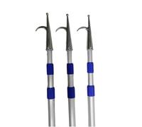 Professional Telescoping Boat Hook - Extendable Aluminum Pole with 316 Stainless Steel Hook for Easy Docking(3Setx19.7ft)