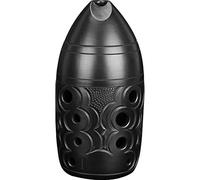 Professional ten-hole double-cavity pen holder Tao Yu beginners play Tao Xun wind instruments ocarina instrument (Black，Transparent)
