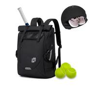 Professional Tennis Bags for Women Men, Tennis Bag Tennis Backpack Holds 2 Rackets, Tennis Backpack with Shoe Compartment Hold Pickleball Paddles, Badminton Racquet, Balls and Other Accessories