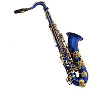 Professional Tenor Saxophone B Flat Sax Woodwind Instrument Gold Keys Blue Sax With Mouthpiece Saxophone for Student