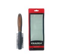 Professional Thick Round Hair Comb Bristle Round Hair Brush Blow Drying Hairbrush Small Brush Short Hair Massage Comb Head Massage Round Brush Roll Hairbrush for Wet or Dry Hair - Yellow (CHB_47)