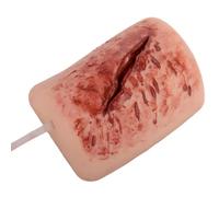 Professional Thigh Wound & Tourniquet Training Simulator - Realistic Silicone Bleeding Control Model for Trauma Hemostasis Education And Training, 18 * 14cm,Flesh
