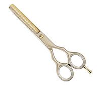 Professional Thinning Scissors Luxury Gold Half Blade 5.5 Inches - Pine 100% Made in Italy
