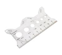 Professional Thread Pitches Gauge Ruler Double Language Marking Durability Machinists Instrument for Technician Screw Pitches Gauge