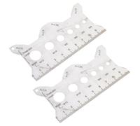 Professional Thread Pitches Gauge Ruler Double Language Marking Durability Machinists Instrument for Technician Resistant Screw Pitches Gauge