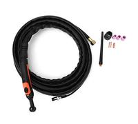 Professional TIG Welding Torch Kit with Ergonomic Design Adjustable Gas Regulating Valve for Metal Fabrication and DIY Projects 4m Cable Included (TIG-9 Single Switch)