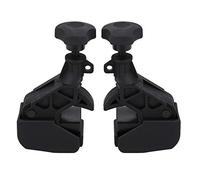 Professional Tire Changer Bead Clamp Set 2PCS Heavy Duty Nylon Wheel Changing Helper Mount Depressor Tool for Low Profile Run Flat Tires Black
