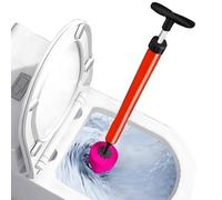 Professional Toilet & Drain Unblocker Kit - Heavy-Duty Air Pressure Plunger for Blocked Toilets, Sinks & Bathtubs | Fast Clearing | Anti-Splash Design | UK Bathroom Maintenance Tool