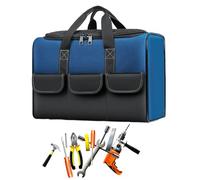 Professional Tool Bag - Heavy Duty Electrician Tool Holder Bag | Heavy Duty Zipped Bag, Weather Resistant Frame, Flexible Compartments for Garage, Workshop, Service Team and Daily Use